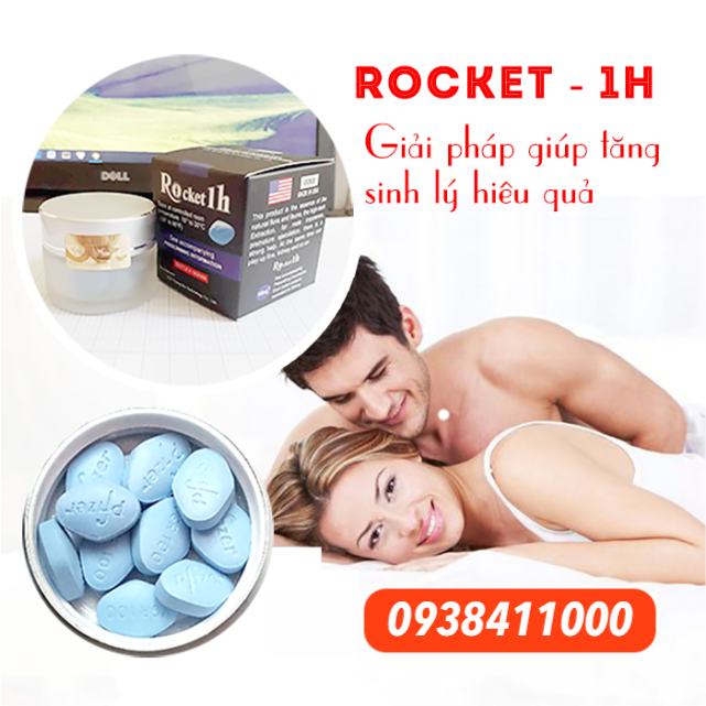 Rocket 1h Mỹ chính hãng viên uống tăng cường sinh lý kéo dài thời gian Nam giới mạnh mẽ