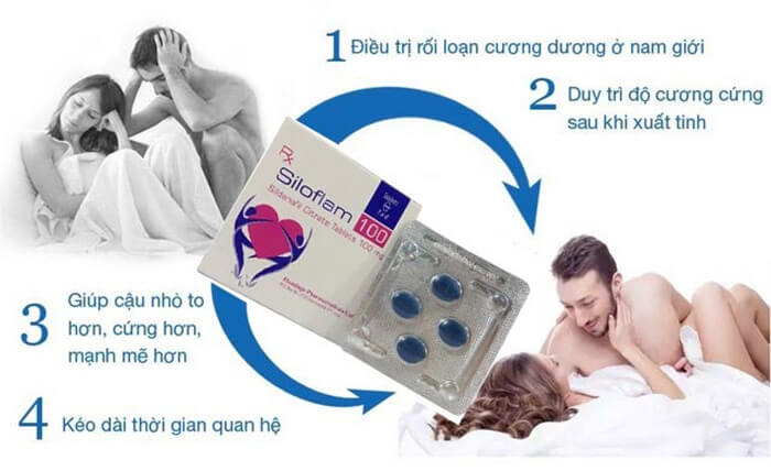 Siloflam 100 hỗ trợ cường dương kéo dài lâu Xuất tinh sớm