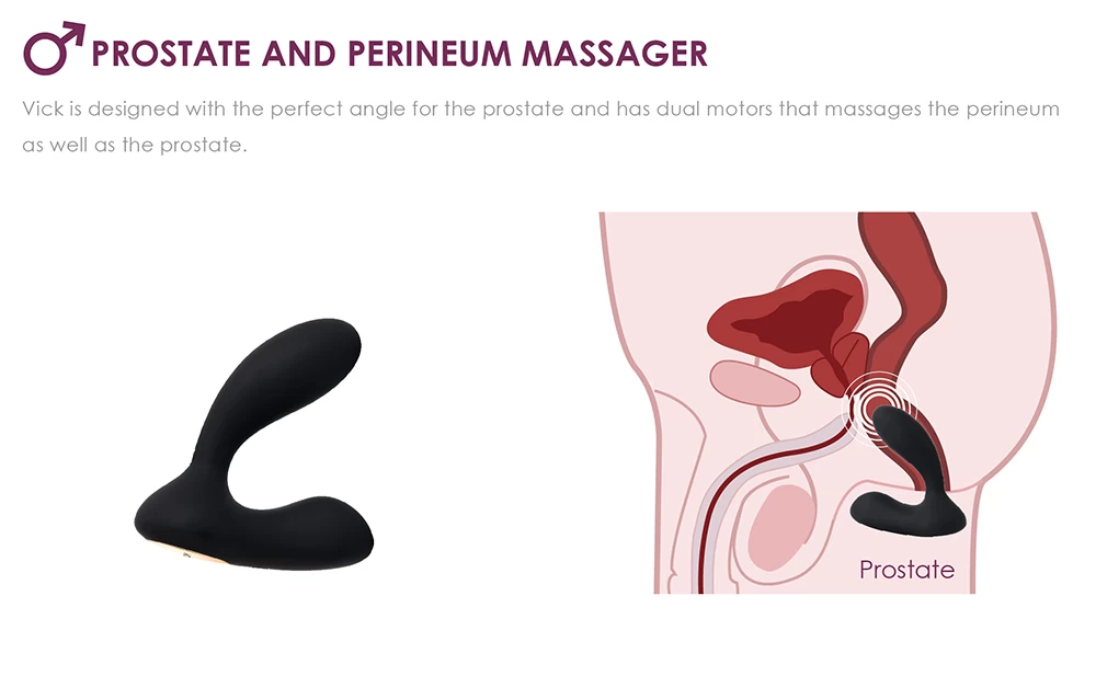 Dụng cụ kích thích hậu môn Svakom Vick 7 chế độ Máy rung đa tần số cao cấp bán chạy