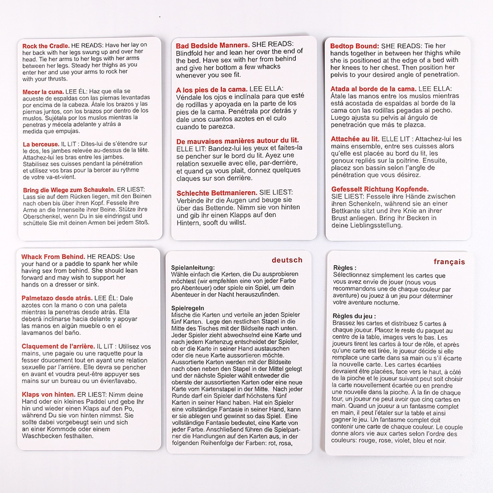 50 tư thế yêu mới lạ Bộ bài tú lơ khơ kích thích cảm xúc