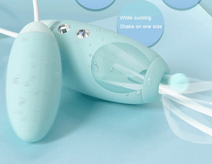 Trứng Nhảy 2 cục rung hút âm đạo Kis Toy Miss USA cao cấp