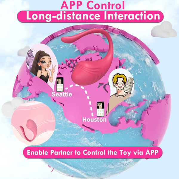 Trứng Rung Cá Heo Little Tadpole Bluetooth Rung Mạnh Mát Xa Điểm G