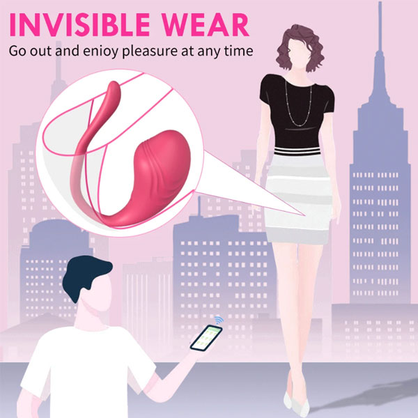 Trứng Rung Cá Heo Little Tadpole Bluetooth Rung Mạnh Mát Xa Điểm G