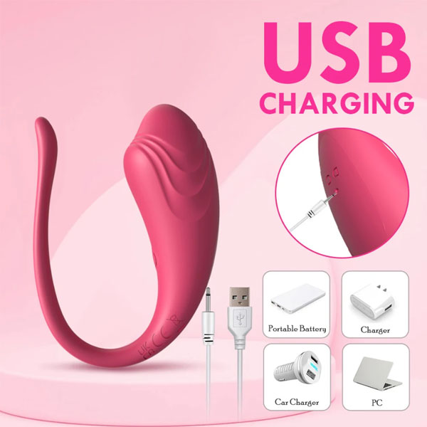 Trứng Rung Cá Heo Little Tadpole Bluetooth Rung Mạnh Mát Xa Điểm G