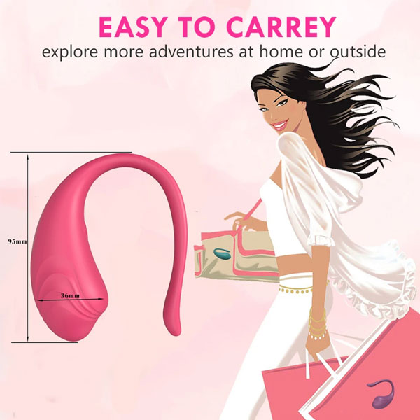 Trứng Rung Cá Heo Little Tadpole Bluetooth Rung Mạnh Mát Xa Điểm G