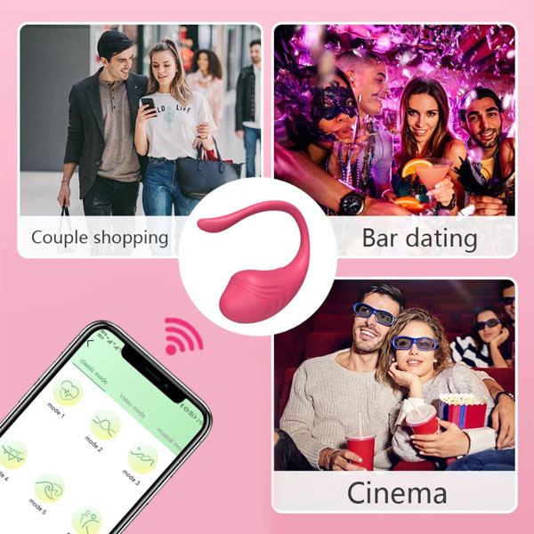 Trứng Rung Cá Heo Little Tadpole Bluetooth Rung Mạnh Mát Xa Điểm G