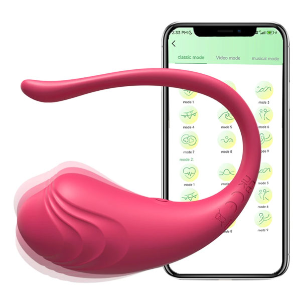 Trứng Rung Cá Heo Little Tadpole Bluetooth Rung Mạnh Mát Xa Điểm G