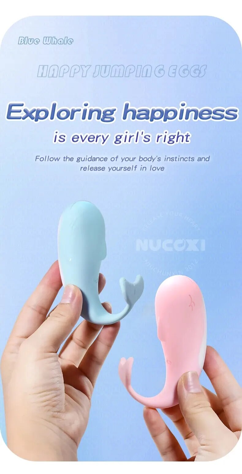 Trứng rung cá heo mini điều khiển từ xa siêu tiện lợi