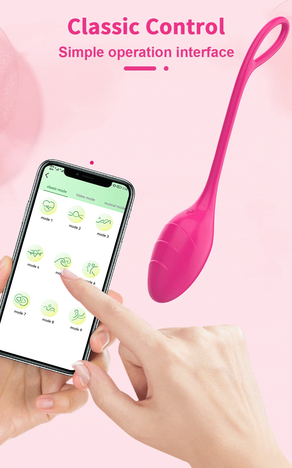 Trứng rung thiên nga Little Swan App điều khiển từ xa cao cấp kích thích điểm G