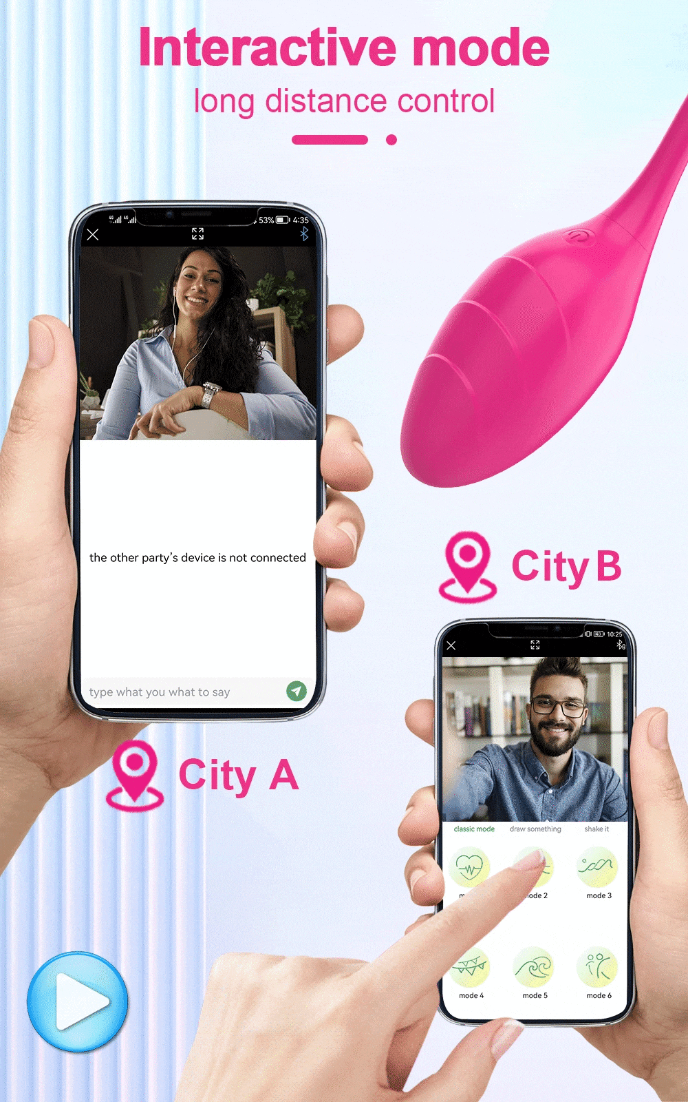 Trứng rung thiên nga Little Swan App điều khiển từ xa cao cấp kích thích điểm G