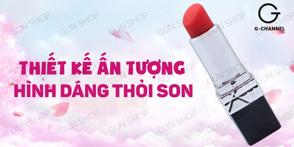 Trứng rung đa chế độ nhỏ gọn sạc điện phong cách son kích thích
