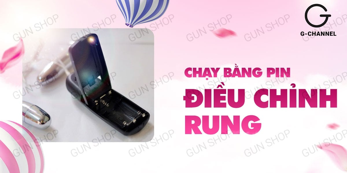 Sỉ Trứng rung tình yêu inox 2 đầu cao cấp - Baile Double Bullets Hot  chính hãng