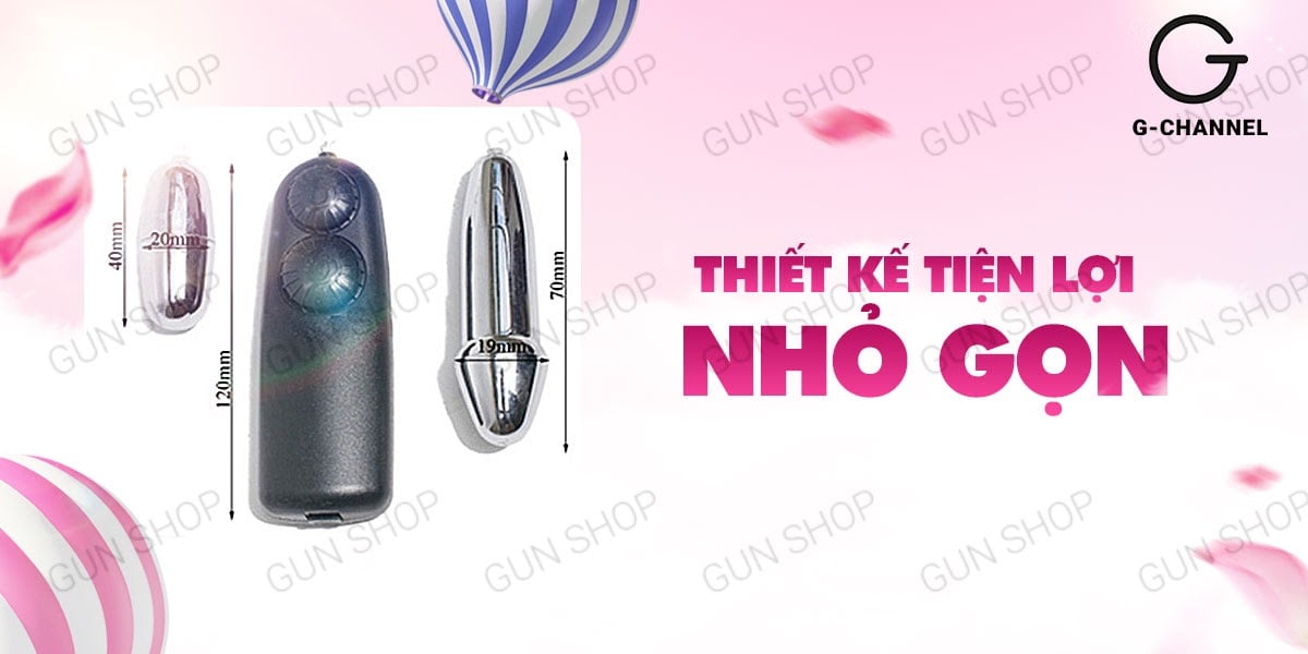 Sỉ Trứng rung tình yêu inox 2 đầu cao cấp - Baile Double Bullets Hot  chính hãng