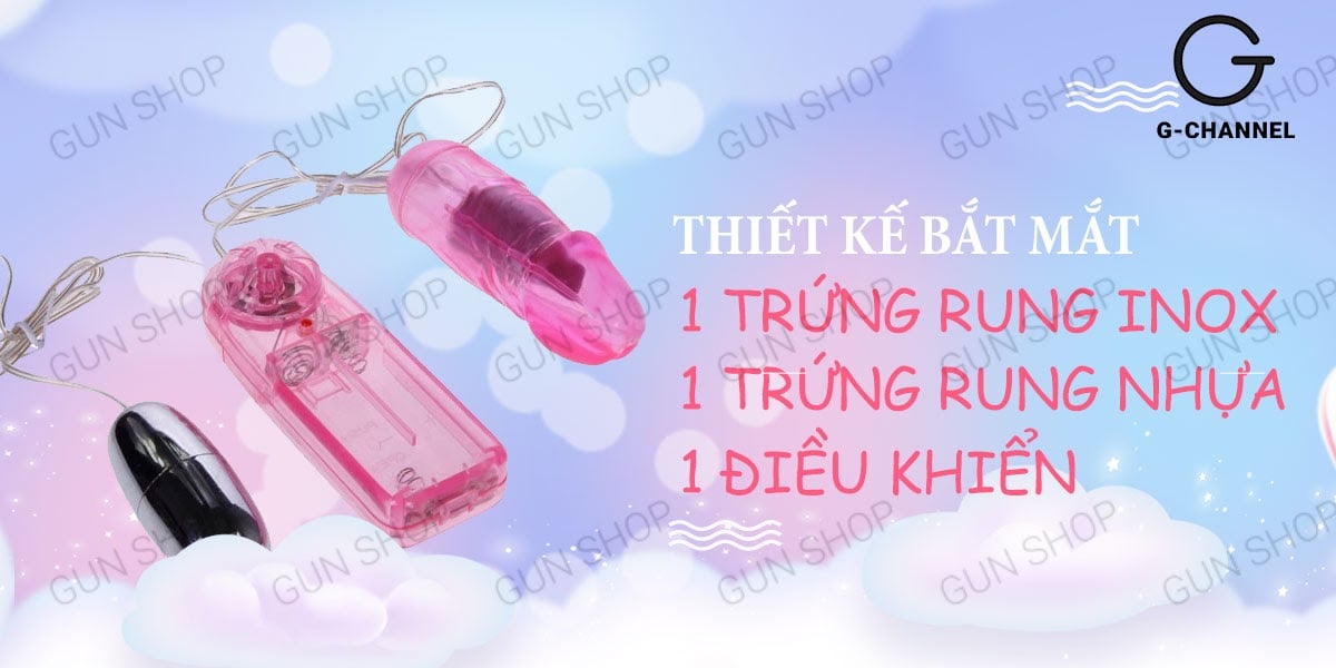 Trứng rung 2 đầu inox Baile cao cấp kích thích cực mạnh