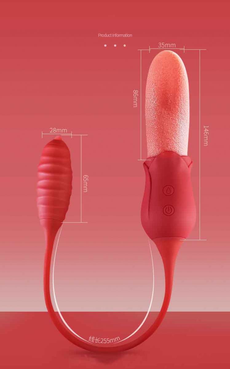 Máy liếm hoa hồng rung thụt điểm G kích thích thăng hoa