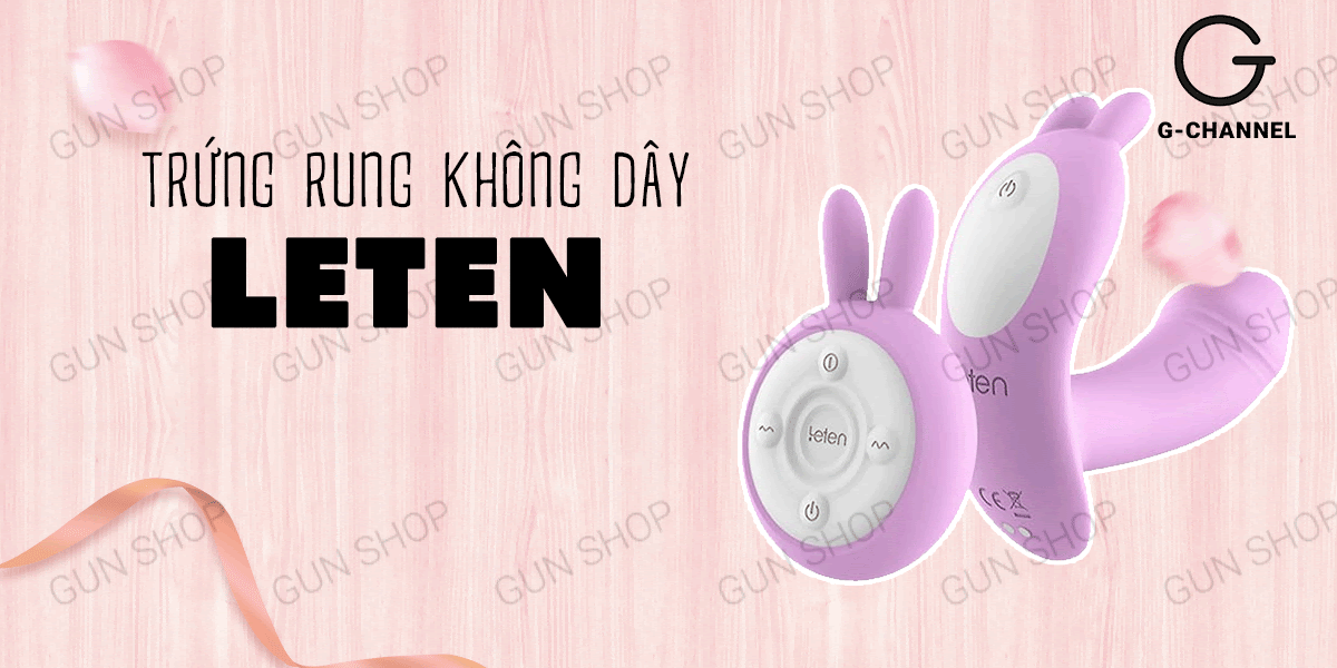 Trứng rung không dây Leten sạc điện điều khiển từ xa ấm nóng