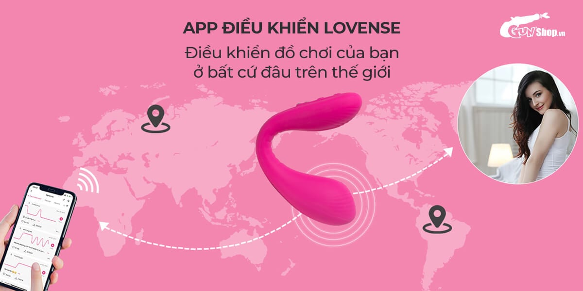 Trứng rung 2 đầu Lovense Dolce điều khiển app điện thoại tiện lợi