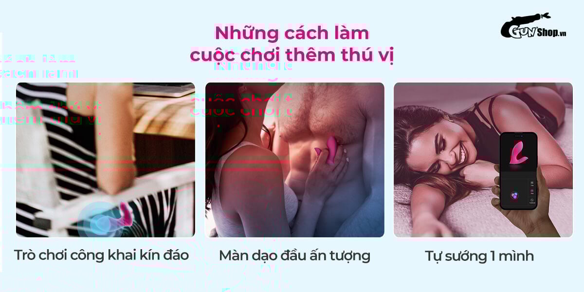 Lovense Flexer trứng rung 2 đầu điều khiển app tăng khoái cảm