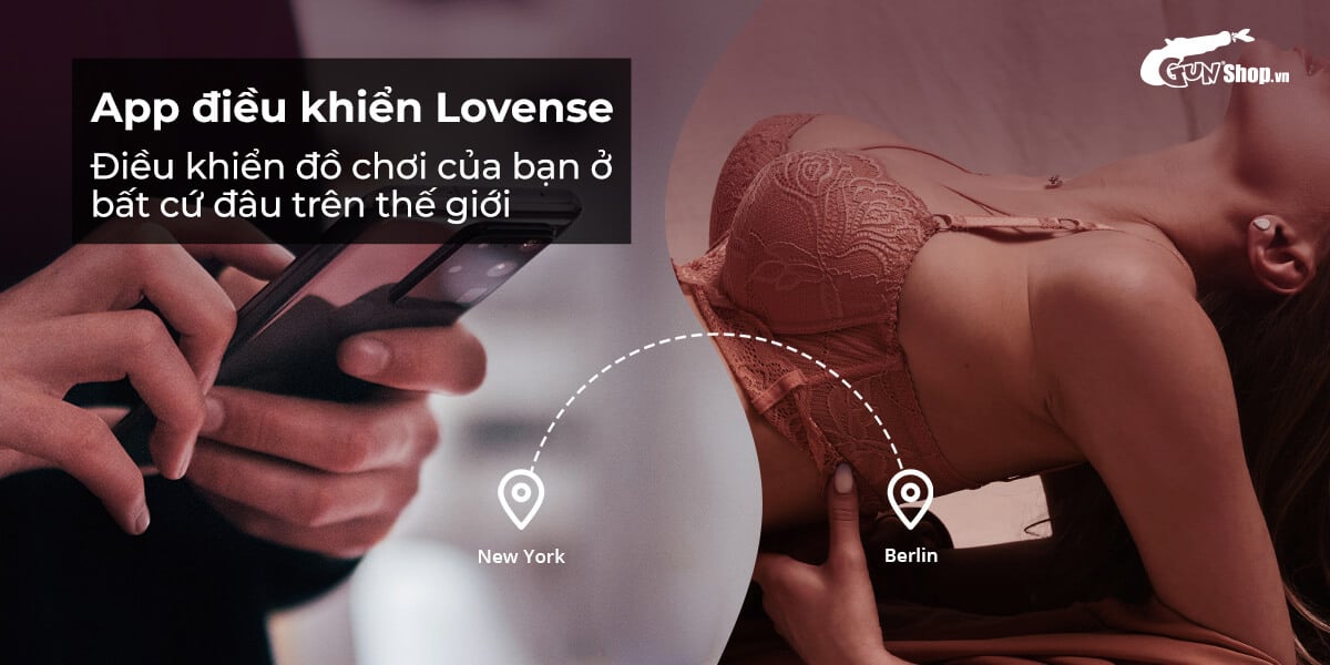 Lovense Flexer trứng rung 2 đầu điều khiển app tăng khoái cảm