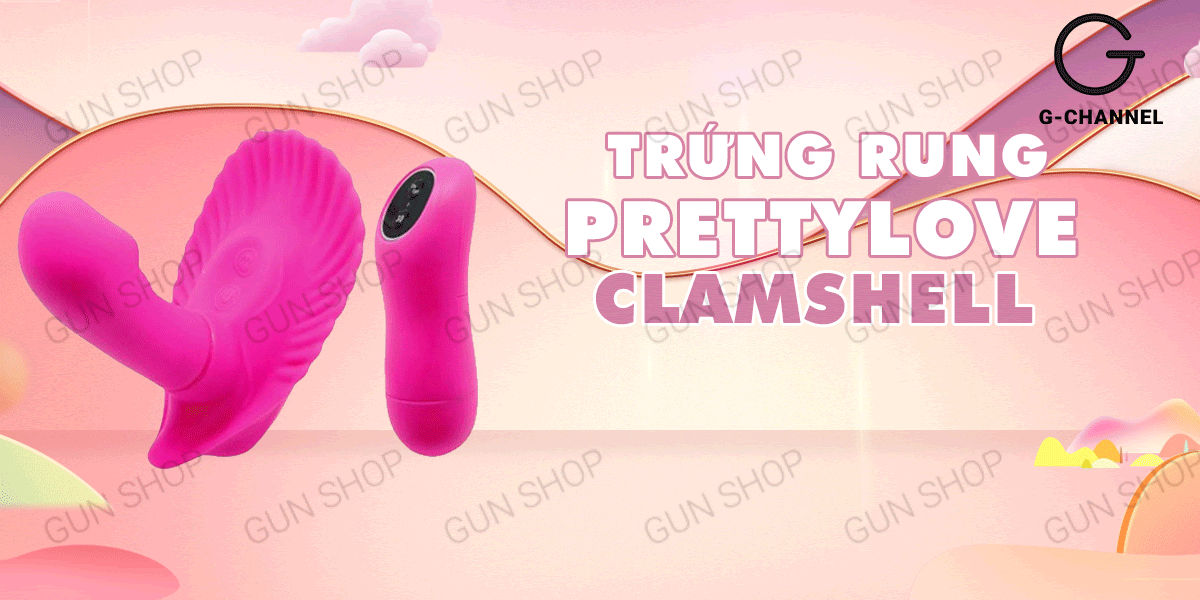 Cửa hàng bán Trứng rung điều khiển từ xa đa chế độ rung pin - Pretty Love ClamShell  nhập khẩu