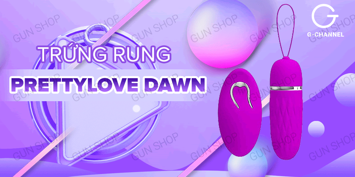 Trứng rung điều khiển không dây pin cao cấp Pretty Love Dawn kích thích điểm G