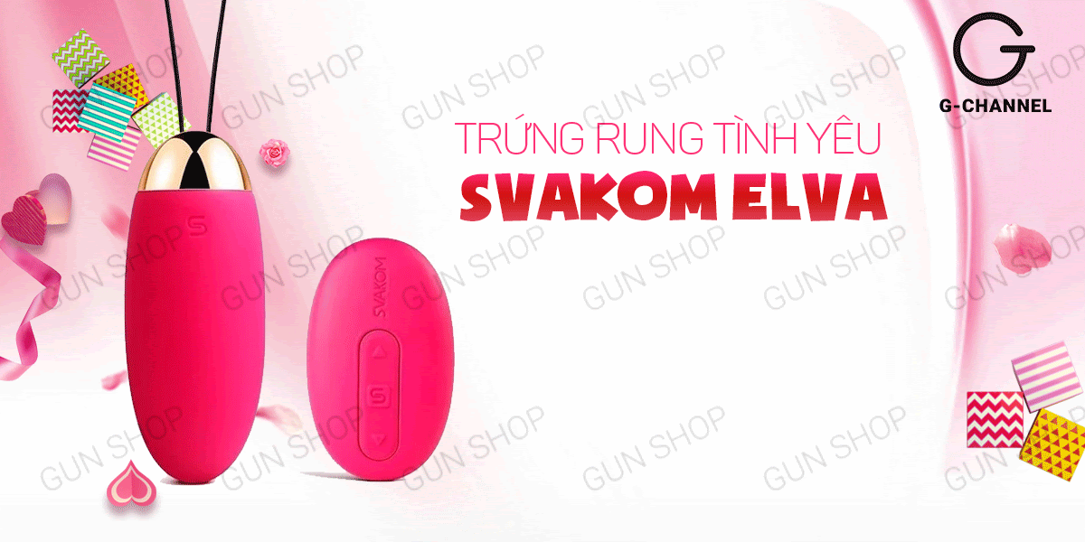 Trứng rung Svacom Elva sạc điện đa chế độ rung mạnh kích thích