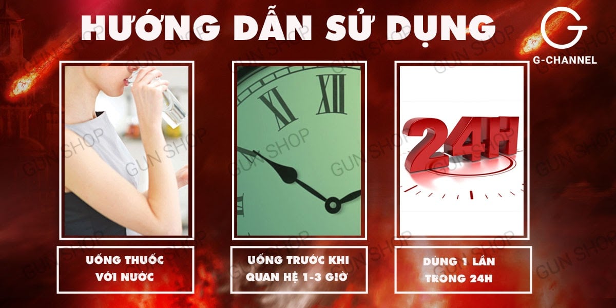 Viên uống tăng cường sinh lý Oxetine 60mg - Hộp 4 viên hiệu quả