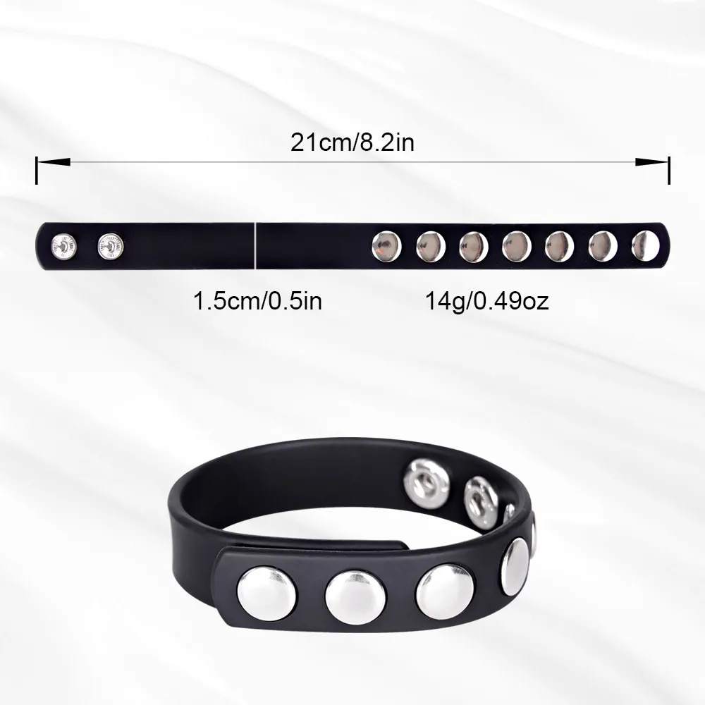 Vòng đeo dương vật da điều chỉnh tăng khoái cảm trễ xuất tinh