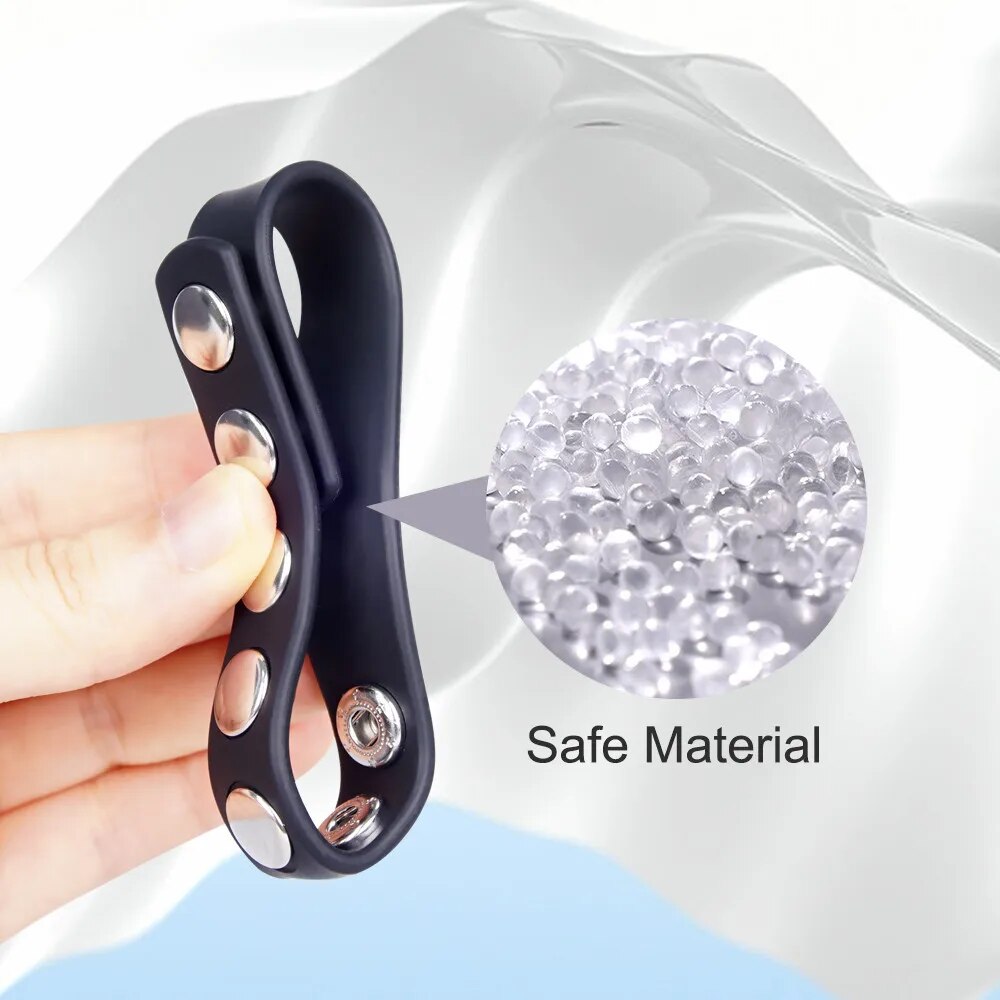 Vòng đeo dương vật da điều chỉnh tăng khoái cảm trễ xuất tinh