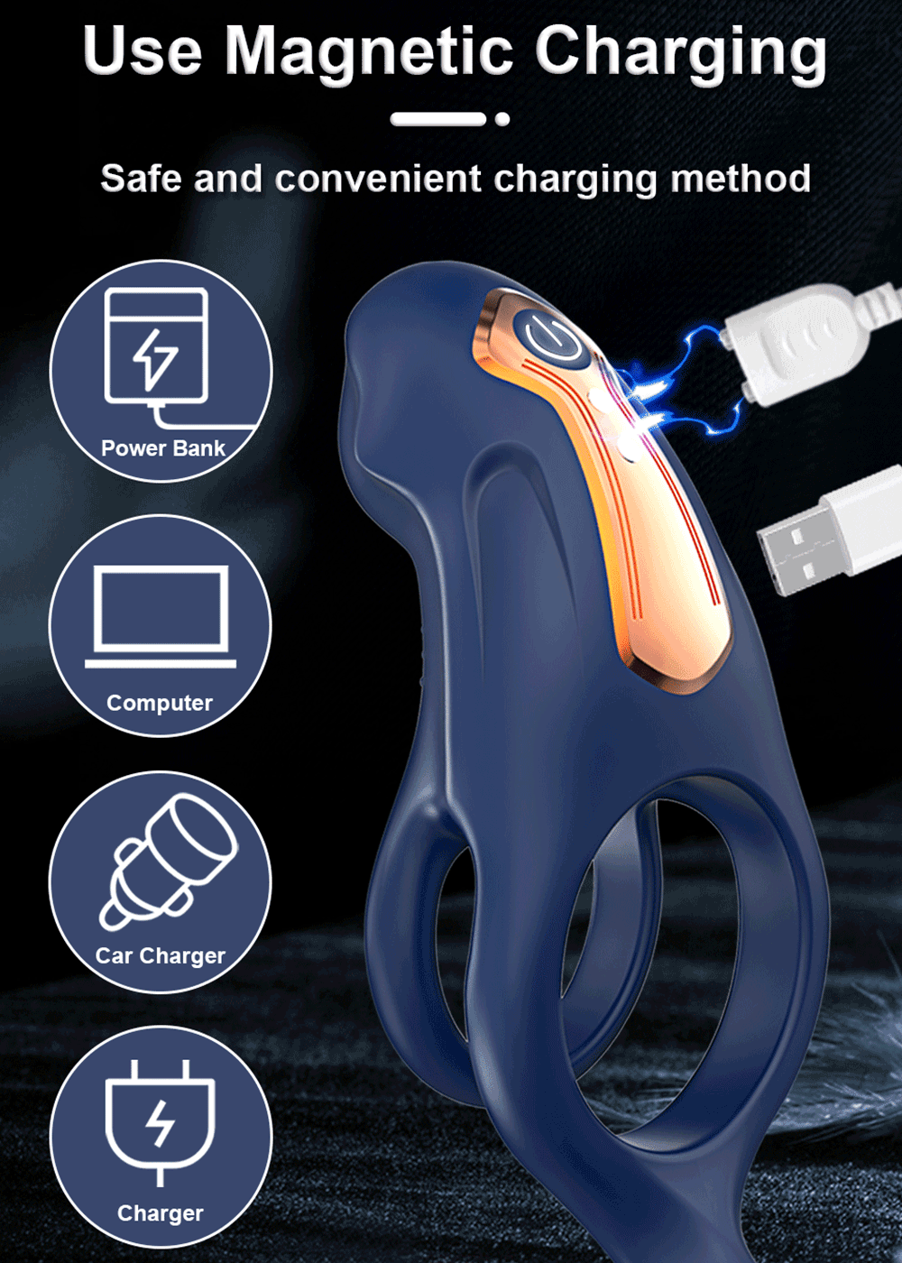 Vòng Đeo Dương Vật Love Spouse rung điểm G điều khiển app bán chạy