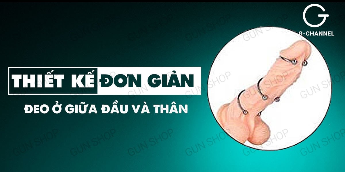Nơi bán Vòng khoen bi Inox đeo dương vật giúp tăng khoái cảm và chống xuất tinh sớm hàng mới về