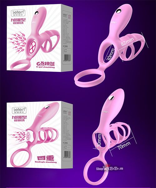 Vòng rung quai đeo bìu Leten Thunder tăng khoái cảm hàng đầu