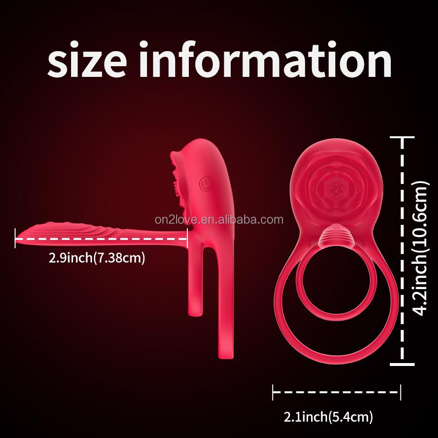 Vòng đeo dương vật rung 10 chế độ điều khiển App silicone