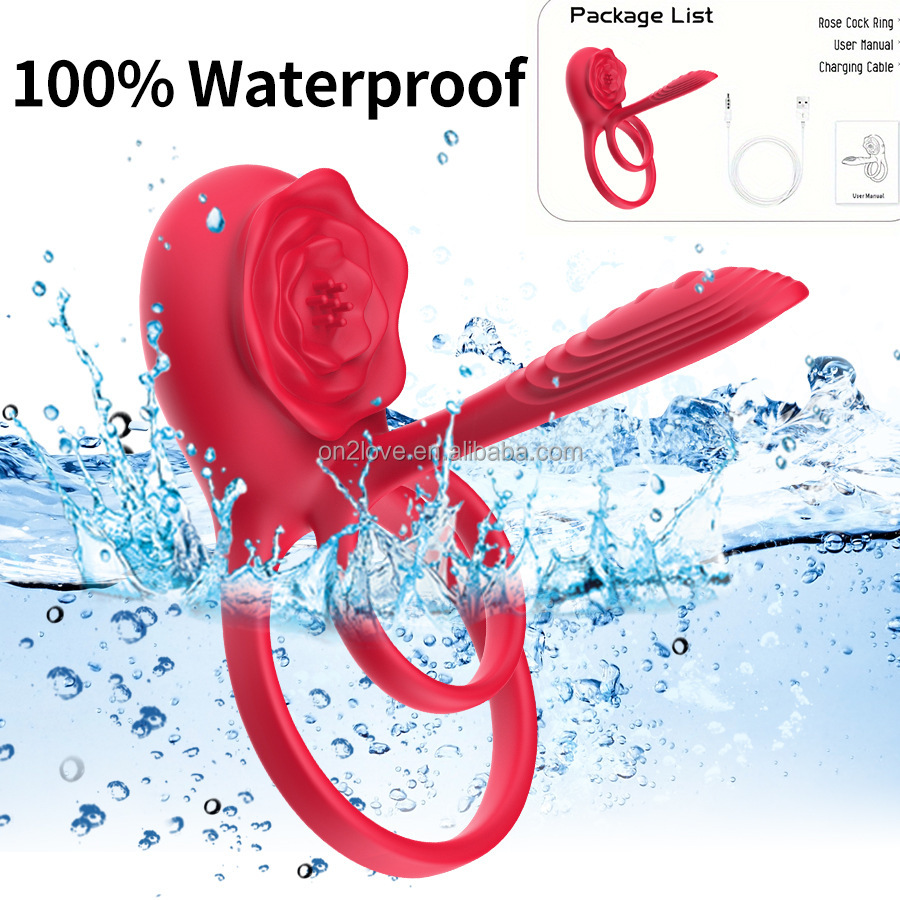 Vòng đeo dương vật rung 10 chế độ điều khiển App silicone