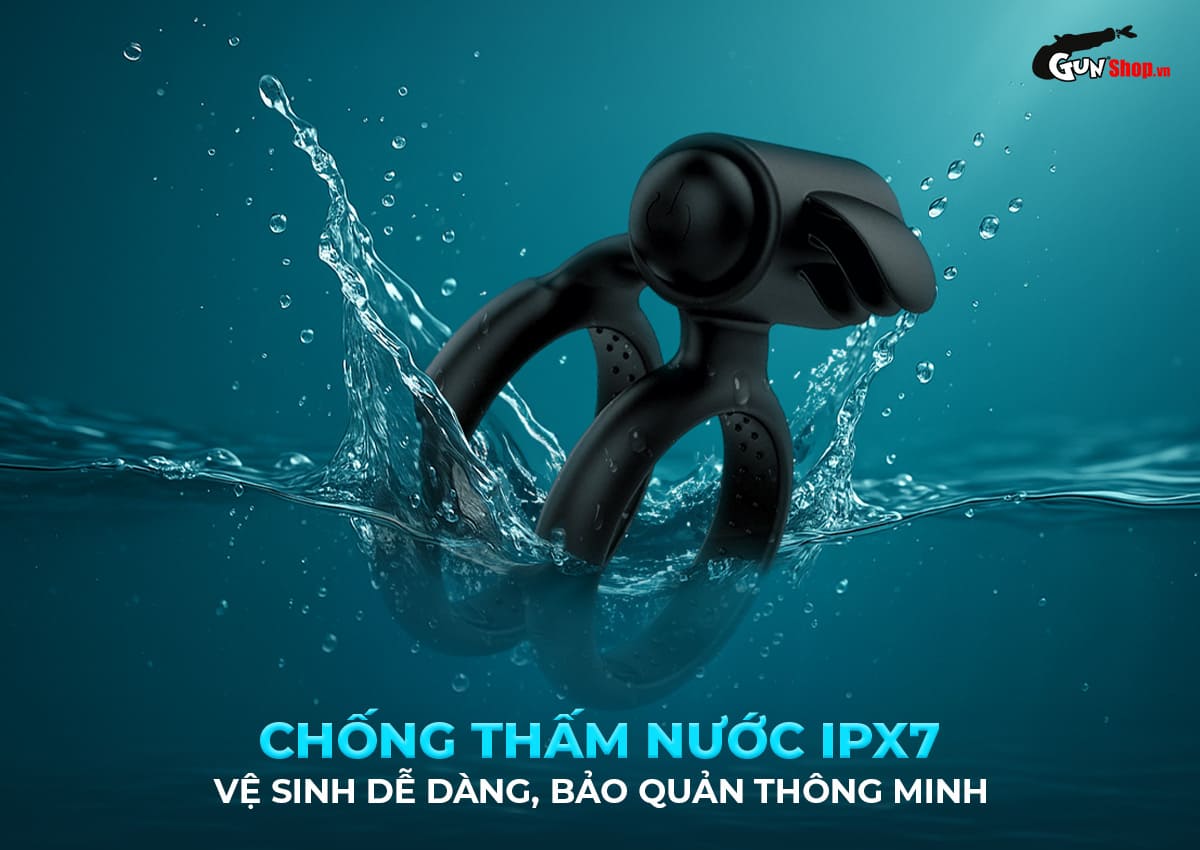 Vòng rung đôi S-Hande Crawler gai nổi tăng khoái cảm đôi