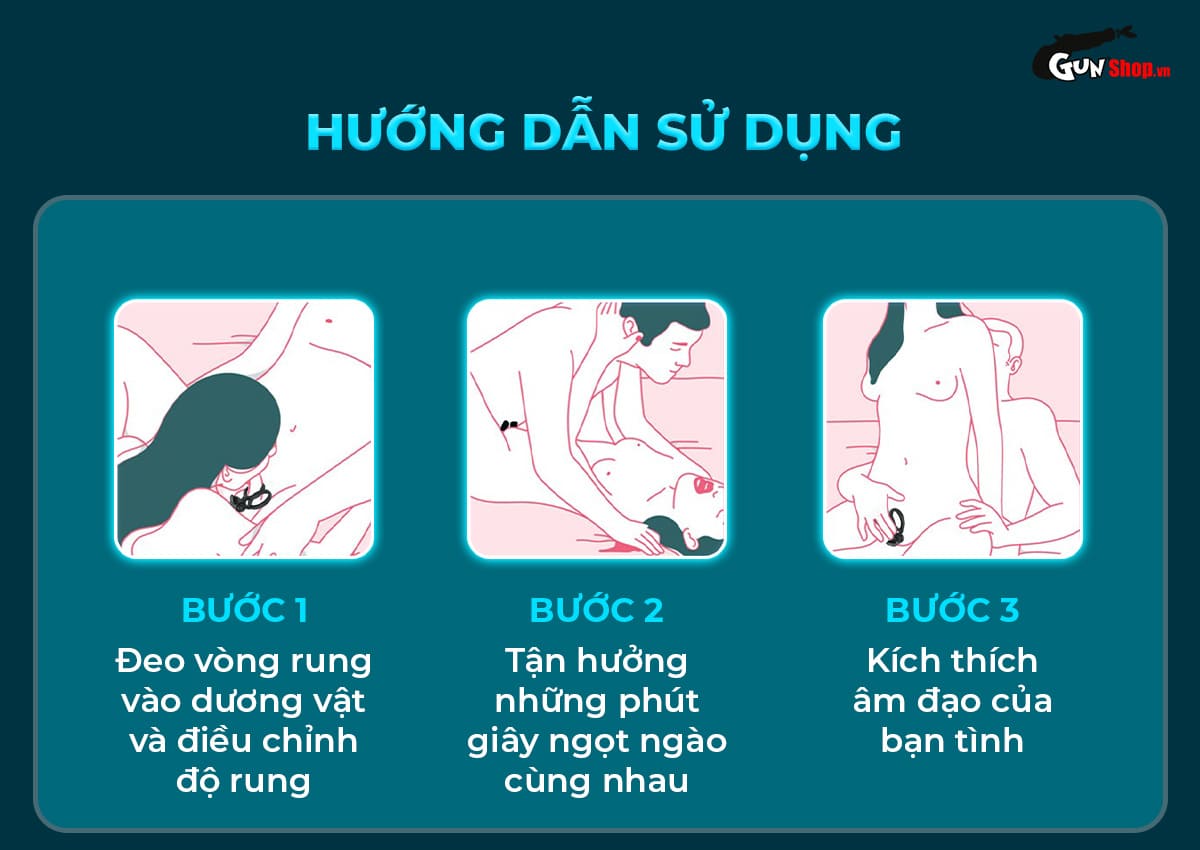 Vòng rung đôi S-Hande Crawler gai nổi tăng khoái cảm đôi