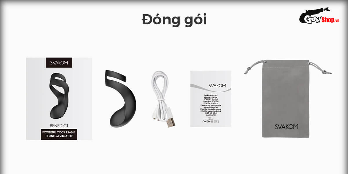 Vòng đeo dương vật Svakom Benedict tăng khoái cảm và kéo dài