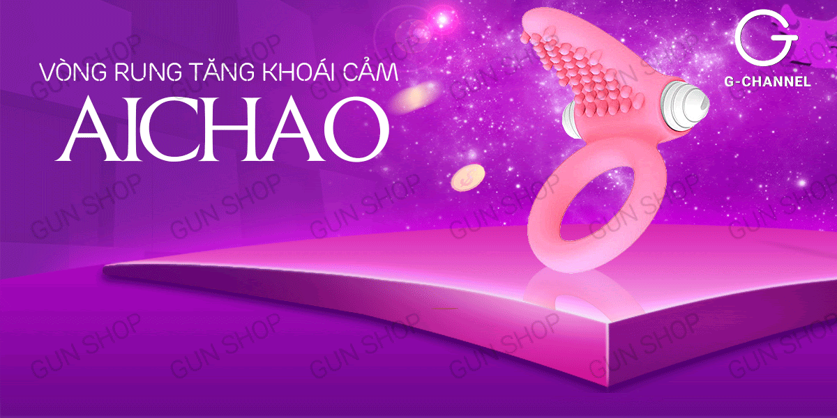 Vòng rung Aichao pin trâu kích thích khoái cảm mạnh mẽ