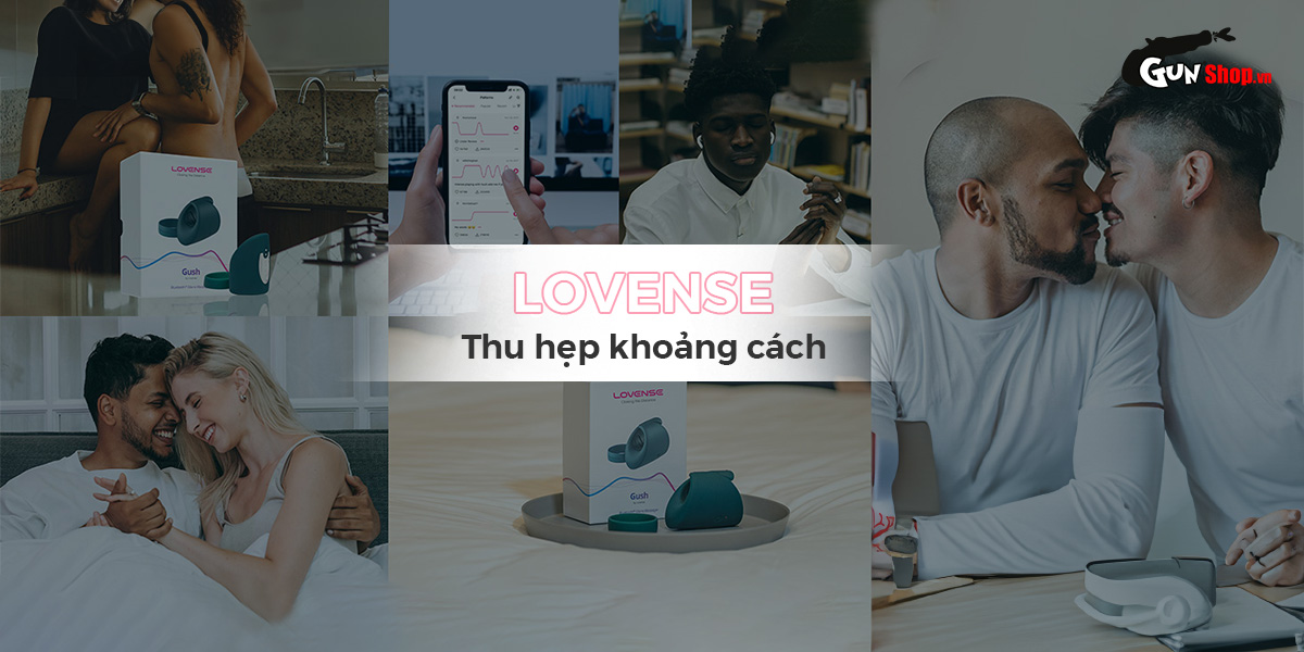 Vòng đeo dương vật Lovense Gush app tăng khoái cảm dễ dùng