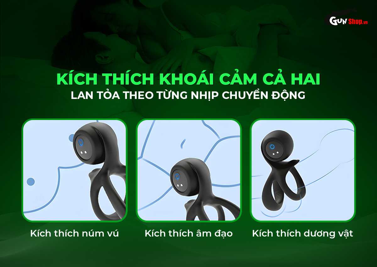 Vòng rung Naughty Ring kéo dài thời gian tăng khoái cảm cho phái mạnh