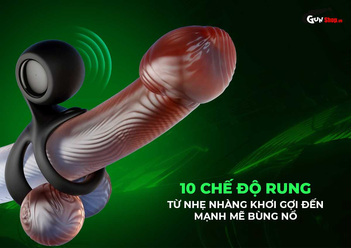 Vòng rung Naughty Ring kéo dài thời gian tăng khoái cảm cho phái mạnh