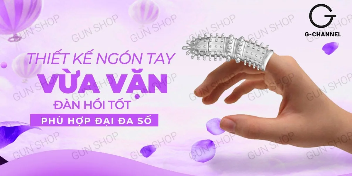 Bao cao su ngón tay Aichao A-spot gai lớn tăng khoái cảm — hình 3