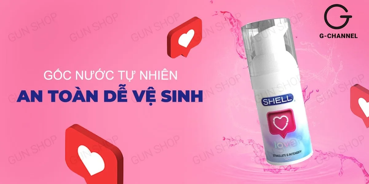 Gel bôi trơn nữ Shell Love 50ml tăng hưng phấn, dưỡng ẩm sâu — Tại sao nên chọn gel bôi trơn Shell Love?
