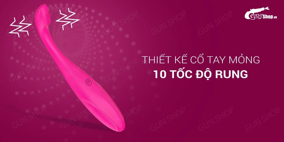 Máy massage điểm G 10 mức rung mạnh mẽ kích thích khoái cảm — 10 tốc độ rung đa dạng cùng động cơ siêu êm
