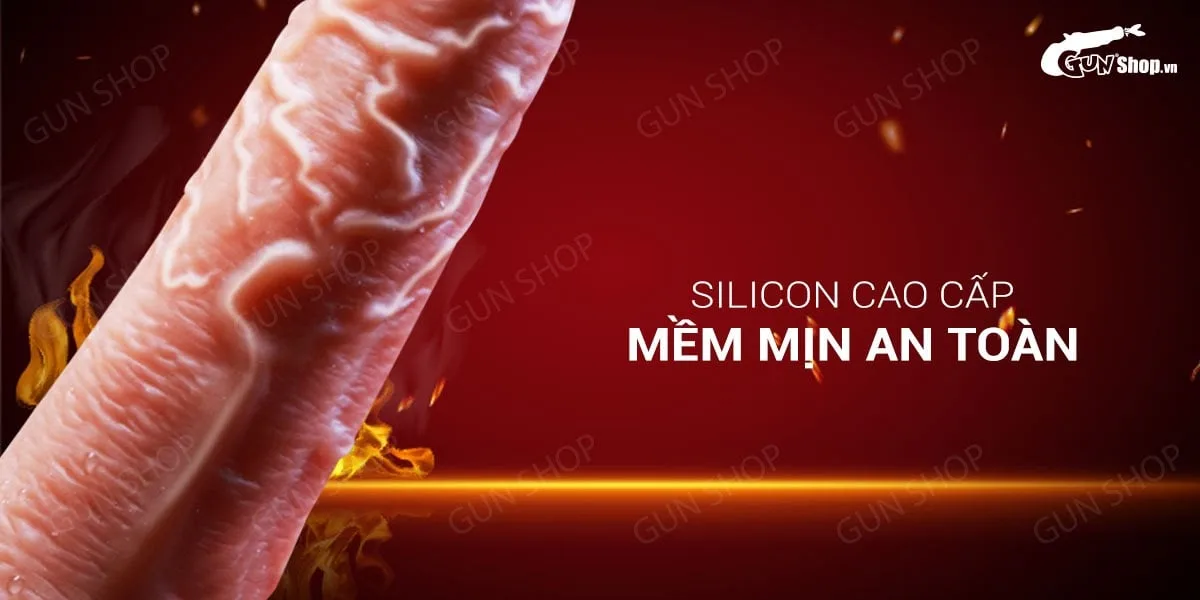 Dương vật giả dính tường siêu mềm có rung dùng sạc - Jiuai — Thiết kế nổi bật, chất liệu vượt trội