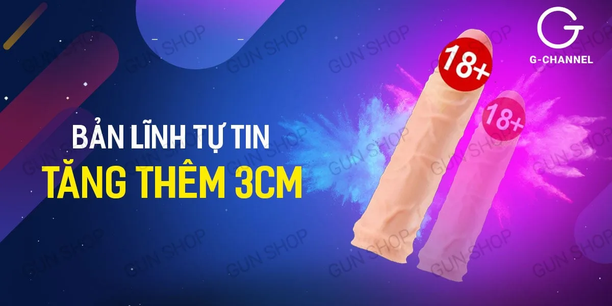 Bao cao su đôn dên Yeain Maxman tăng 3cm silicon cao cấp — Bảng giá Bao cao su đôn dên tăng kích thước Yeain Maxman
