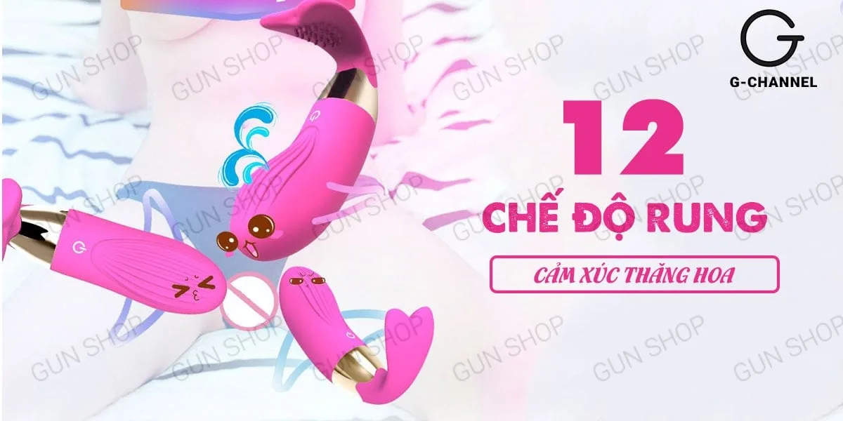 Trứng rung phát nhiệt Cute Whale sạc điện, kích thích cực — hình 4