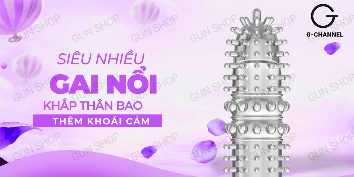 Bao cao su ngón tay Aichao A-spot gai lớn tăng khoái cảm — hình 4