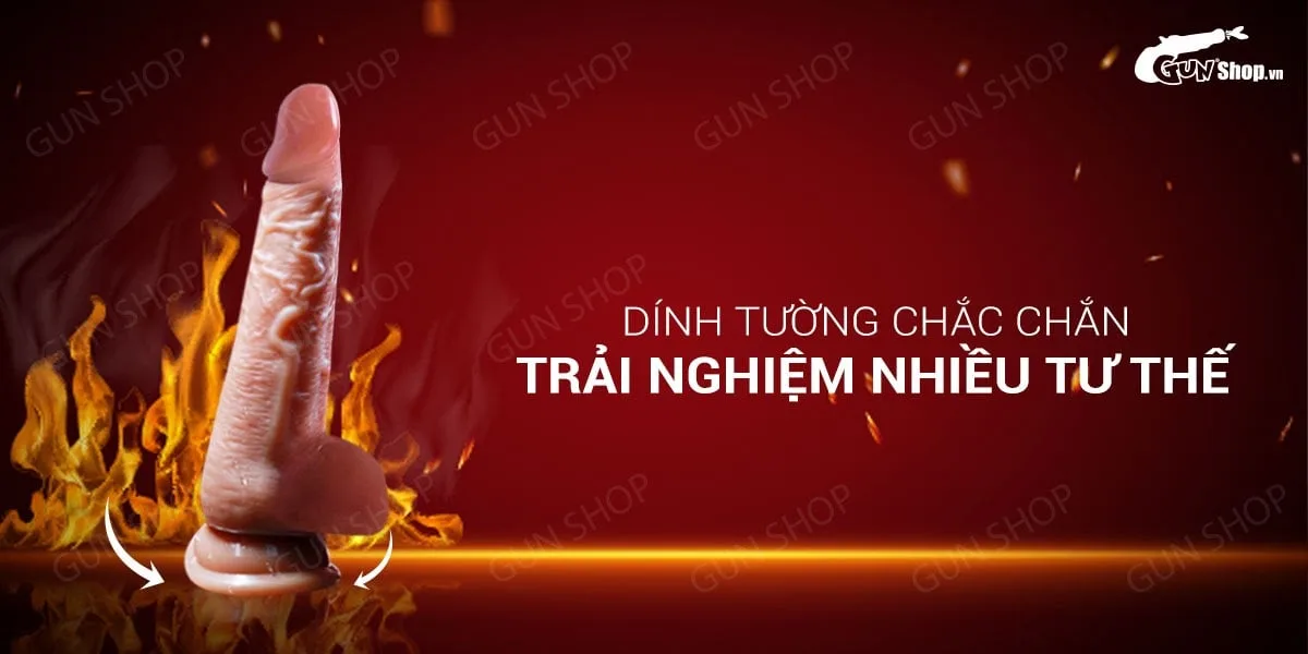 Dương vật giả dính tường siêu mềm có rung dùng sạc - Jiuai — Tính năng rung đa dạng, thao tác tiện lợi