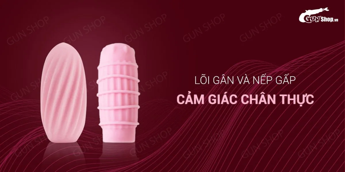 Âm đạo giả Svakom Hedy Pink nhỏ gọn cao cấp mềm mịn — Thiết kế gân và nếp gấp mô phỏng âm đạo đem đến cho chàng